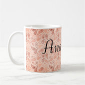 Koel, verbluffend Oranje jouw naam Koffiemok (Links)