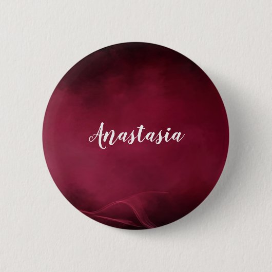 Koel, verbluffend rood ronde button 5,7 cm (Voorkant)