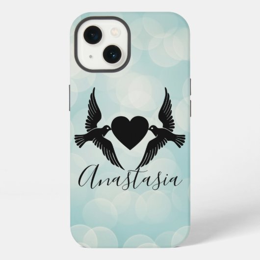 Koel, verbluffend, roze jouw naam iPhone hoesje (Achterkant)