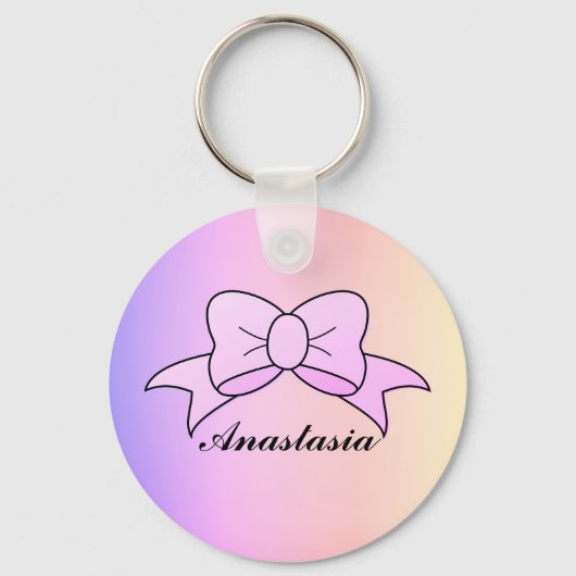 Koel, verbluffend roze schuim sleutelhanger (Voorkant)