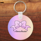 Koel, verbluffend roze schuim sleutelhanger (Voorkant)