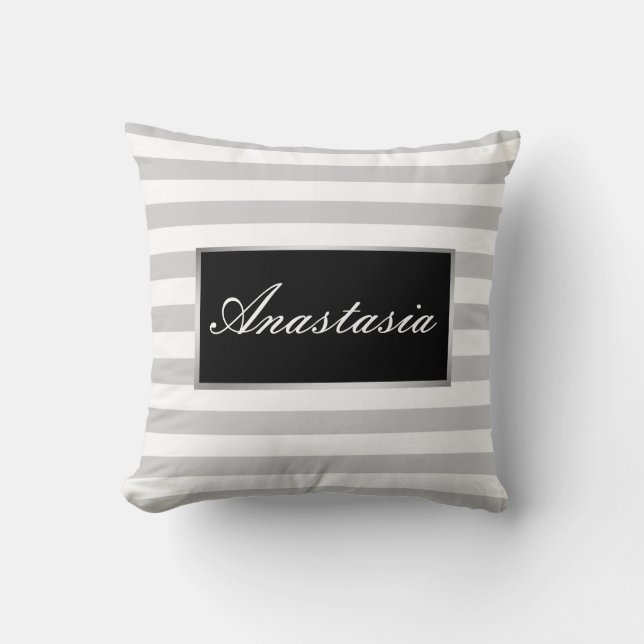Koel, verbluffend, zilveren strepen jouw naam kussen (Voorkant)