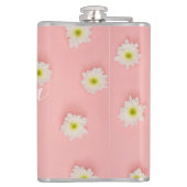 Koel, verbluffende roze bloemen heupfles (Achterkant)