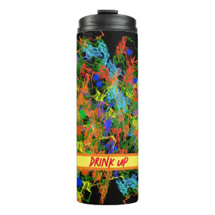 Koel verfspat leuk artsy stijlontwerp thermosbeker