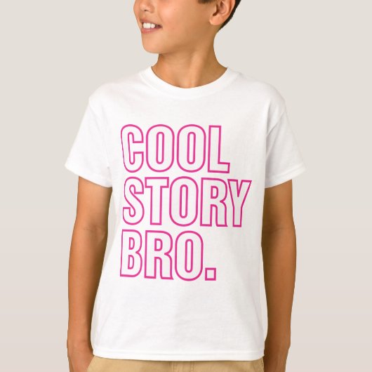 koel verhaal bro roze t-shirt (Voorkant)
