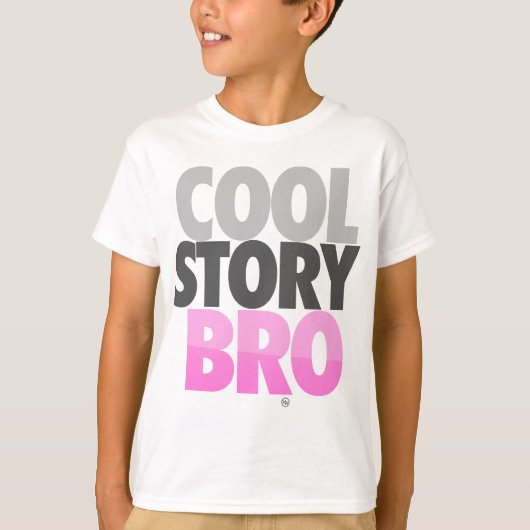 Koel verhaal Bro (roze) T-shirt (Voorkant)