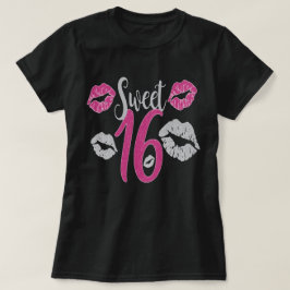 Koel verjaardag zoet 16 t-shirt
