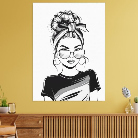 koel vertrouwen canvas afdruk (Insitu (Woonkamer))