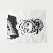 koel vertrouwen wandkleed (Voorkant (horizontaal))