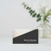 Koel Vet Geometric Gold Black Visitekaartje (Staand voorkant)