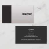 Koel Vet Matig Zwart-witkleurblok Visitekaartje (Voorkant / Achterkant)