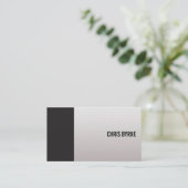 Koel Vet Matig Zwart-witkleurblok Visitekaartje (Staand voorkant)