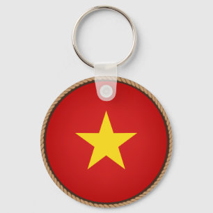 Koel Vietnam vlag zegel Sleutelhanger