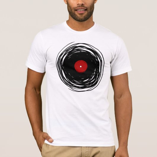 Koel vinyl Record  Retro T Shirt (Voorkant)