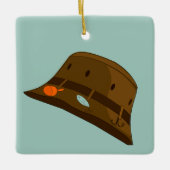 Koel vissen pet en Vis op de rug Ornament (Voorkant)