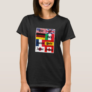 Koel vlaggen van de Illustratie Grafische Desi van T-shirt