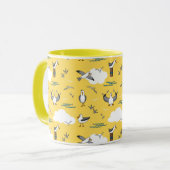 Koel vlootsluik van zeemijlen gele hemel en wolken mok (Voorkant links)