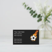 Koel Voetbal Gedekte Visitekaartjes (Staand voorkant)