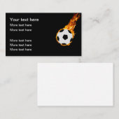 Koel Voetbal Gedekte Visitekaartjes (Voorkant / Achterkant)