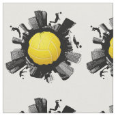 Koel-volleybalwereld (gele bal) stof (Close Up)
