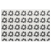 Koel-volleybalwereld (White Ball) Stof (Fat Quarter)