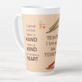 Koel voor een geweldige lerarenwaardering waar ik  latte mok (Linkerhoek)