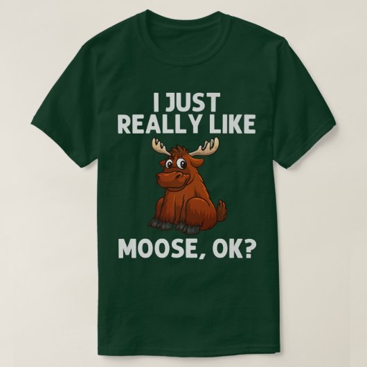 Koel voor mannen Deer Alaska Moose Lovers T-shirt (Design voorkant)