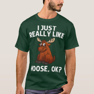 Koel voor mannen Deer Alaska Moose Lovers T-shirt