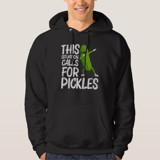 Koel voor mannen Grote Dill Cucumber Vegeta Hoodie (Voorkant)