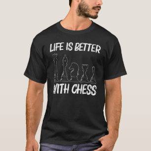 Koel voor mannen Koningin Koningin Rook Knight Pa T-shirt