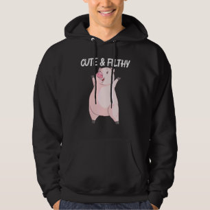 Koel voor mannen Varkens Boar Piggy Boerderij Anim Hoodie