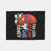 Koel voor slechts één niertransplantatie nierziekt fleece deken (Voorkant (Horizontaal))