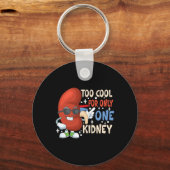 Koel voor slechts één niertransplantatie nierziekt sleutelhanger (Voorkant)
