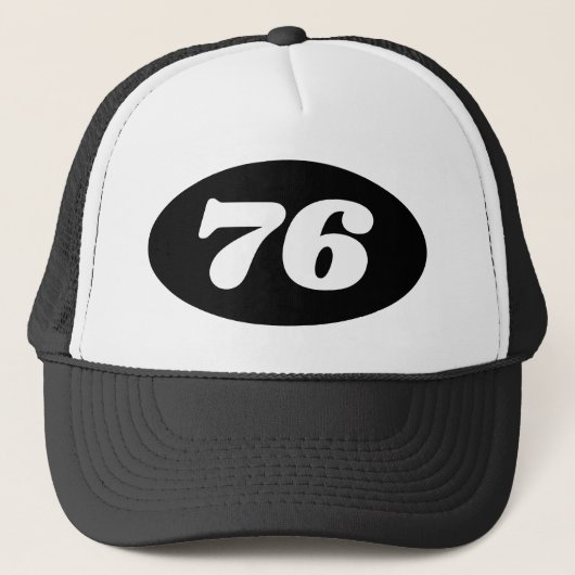 Koel vrachtwagenhoed mannen 76th Birthday party! Trucker Pet (Voorkant)