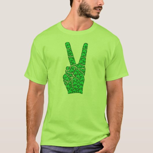 Koel vredesteken t-shirt (Voorkant)