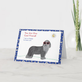 Koel vriend hond kaart