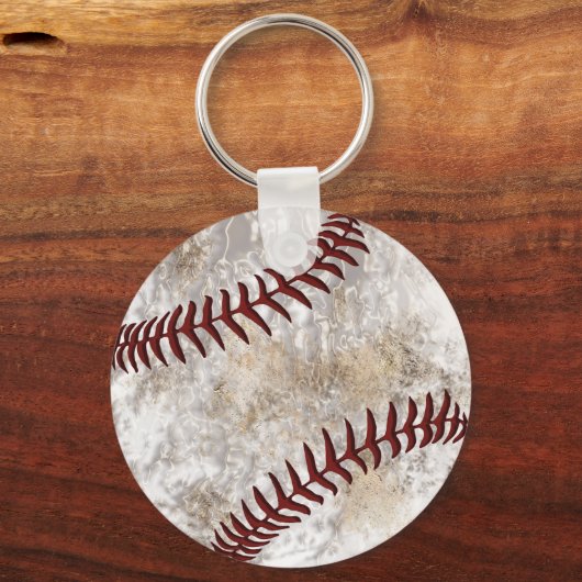 Koel vuile look Cheap Baseball Keychains 1 of BULK Sleutelhanger (Achterkant)