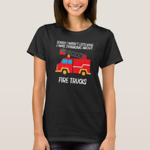 Koel vuurwapen voor mannen Kinder brandweerwagen T-shirt