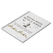 Koel wandelend maakt nooit minder met een wandelaa notitieboek (Linkerzijde)