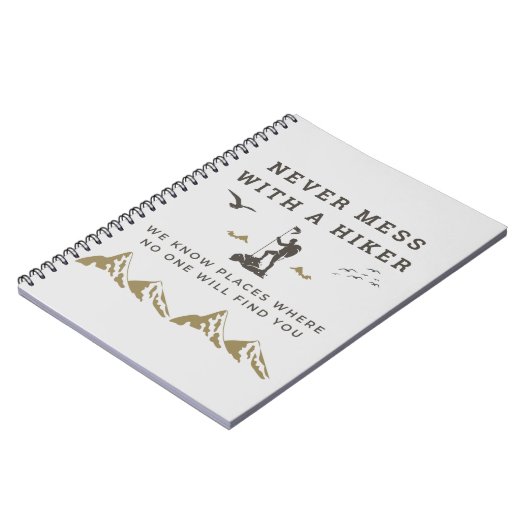 Koel wandelend maakt nooit minder met een wandelaa notitieboek (Linkerzijde)