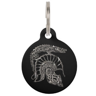 Koel Warrior Metallic Drakenhelm Huisdierpenning