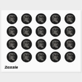 Koel Warrior Metallic Drakenhelm Ronde Sticker (Vel)
