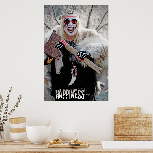 Koel Warrior Poster, geluk! Poster (Keuken)