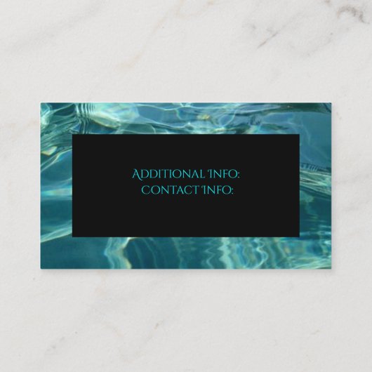 Koel water achtergrond Visitekaartje 4 (Achterkant)