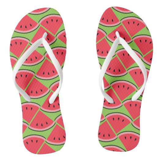 Koel Watermeloen Teenslippers (Voetbed)