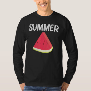 Koel Watermeloen Voor Mannen Vrouwen Rode Meloen F T-shirt