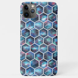Koel waterverf galaxie-honingraatpatroon Case-Mate iPhone case