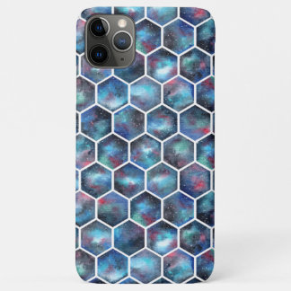 Koel waterverf galaxie-honingraatpatroon Case-Mate iPhone case