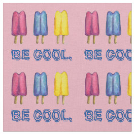Koel Waterverf Twin Pop Popsicles Roze Geel Stof