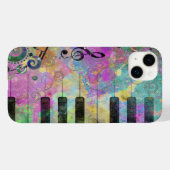 Koel Waterverven Spletters kleurrijke piano Case-Mate iPhone Case (Achterkant (horizontaal))